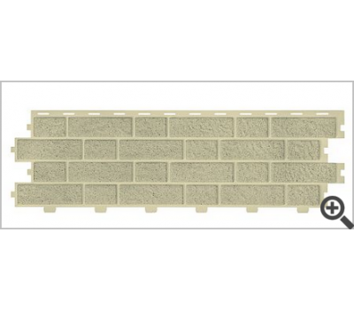 Фасадные панели (цокольный сайдинг) Tecos BRICKWORK Бежевый меланж.Толщина 12 мм.