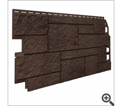 ФАСАДНЫЕ ПАНЕЛИ VOX VILO SANDSTONE (САНДСТОУН) - Dark brown Темно коричневый. Толщина 20 мм.