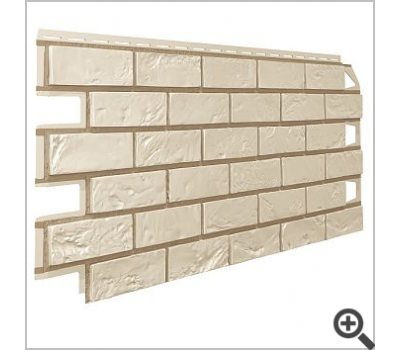 Фасадная панель VILO Brick Фуга кирпич IVORY (Слоновая кость).Толщина 20 мм.